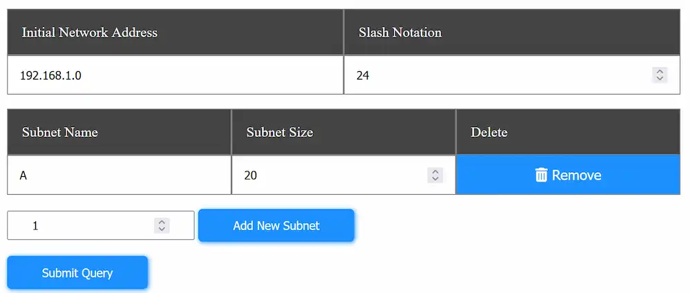 subnetCalculator